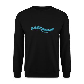 lazyholic - Unisex Pullover - Schwarz - Vorne - Alina (178cm) & Michal (187cm)
