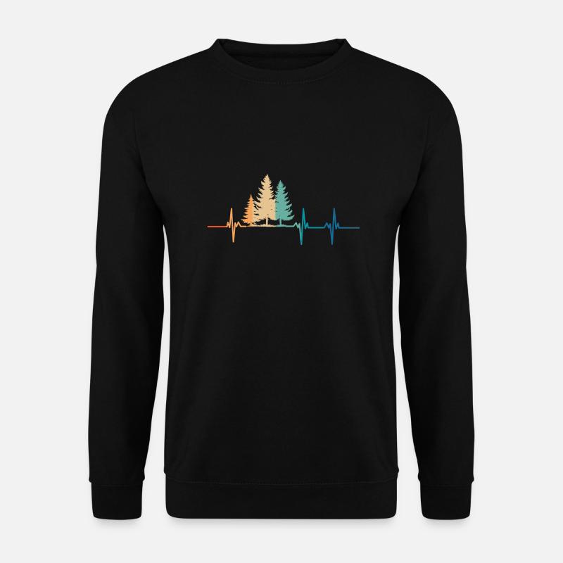 Herzschlag des Waldes - Unisex Pullover - Schwarz