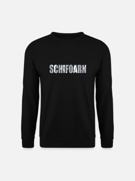 Schifoarn Skifahren Ski Skifahrer Spruch boarisch - Unisex Pullover - Schwarz