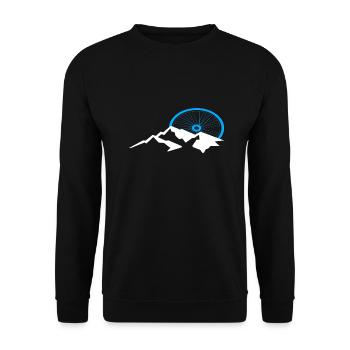 VTT Montagne Montagne Nature - Sweat-shirt Unisexe - noir - Devant - Alina (178cm) & Michal (187cm)