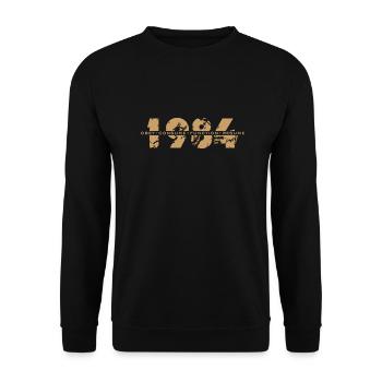 1984 Proverbes rimés - Obéir, consommer, répéter - Sweat-shirt Unisexe - noir - Devant - Alina (178cm) & Michal (187cm)