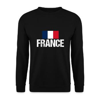 Franzosen Französisch Frankreich - Unisex Pullover - Schwarz - Vorne - Alina (178cm) & Michal (187cm)
