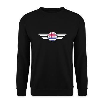 J’aime l’Adjara, T-shirt design de style élégance - Sweat-shirt Unisexe - noir - Devant - Alina (178cm) & Michal (187cm)
