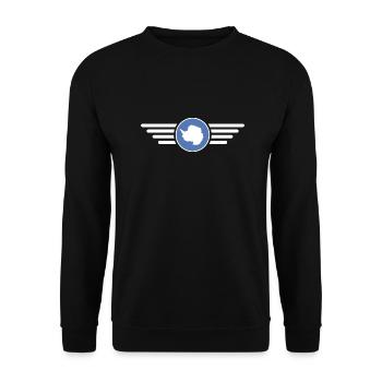 I Love Antarctica, Elegance Style Design T-Shirt - Unisex Sweatshirt - black - Front - Alina (178cm) & Michal (187cm)