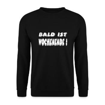 Wochenende - Unisex Pullover - Schwarz - Vorne - Alina (178cm) & Michal (187cm)