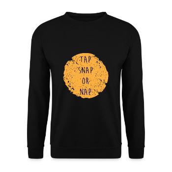 Jiu Jitsu Self Defense - Unisex Sweatshirt - black - Front - Alina (178cm) & Michal (187cm)
