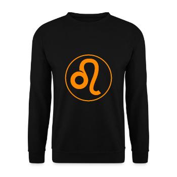 Signe du zodiaque Lion - Sweat-shirt Unisexe - noir - Devant - Alina (178cm) & Michal (187cm)
