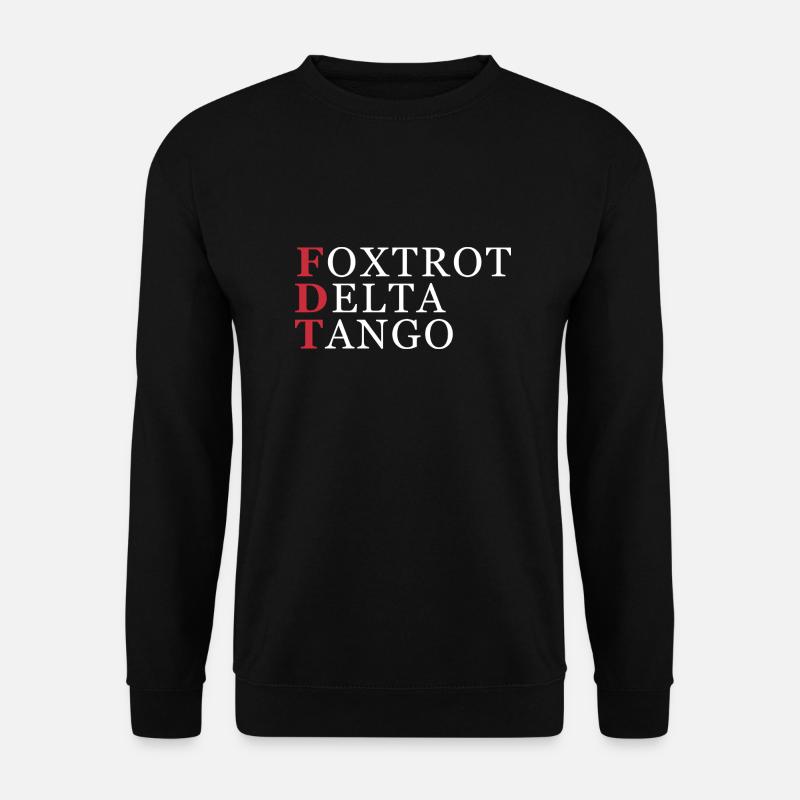Foxtrot Delta Tango Millitary Alphabet - Unisex Sweatshirt - black