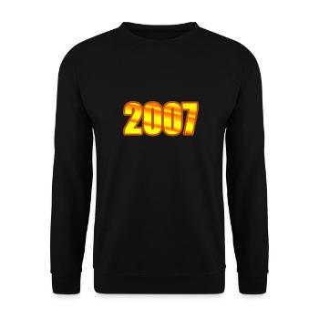 2007 - Unisex Sweatshirt - black - Front - Alina (178cm) & Michal (187cm)