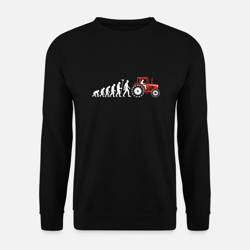 Evolution Farmer Farmer Traktor - Unisex Pullover - Schwarz