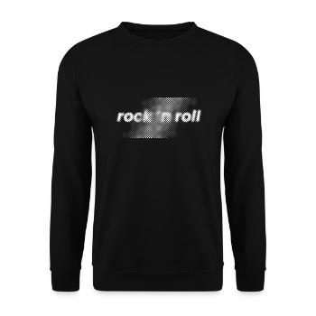 Rock'n'Roll-Logo - Unisex Pullover - Schwarz - Vorne - Alina (178cm) & Michal (187cm)