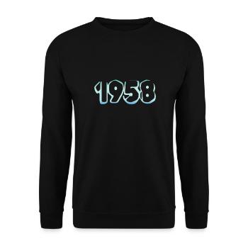 1958 - Unisex Sweatshirt - black - Front - Alina (178cm) & Michal (187cm)