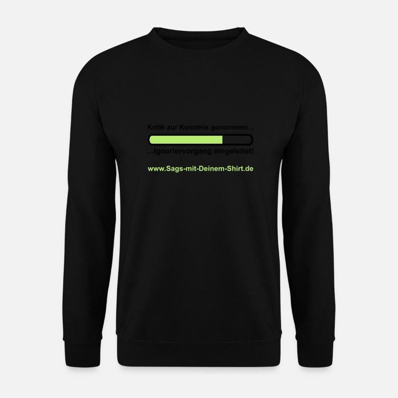 Ignoriervorgang - Promotion - Unisex Pullover - Schwarz