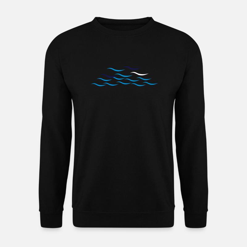 Waves - Unisex Sweatshirt - black