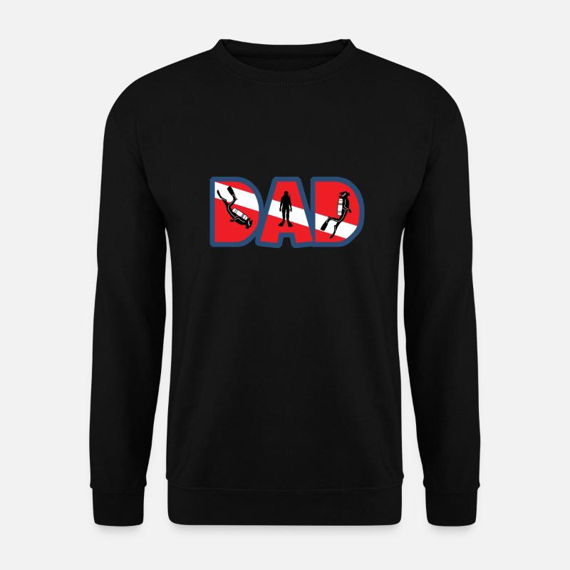 SCUBA DAD - Unisex Pullover - Schwarz