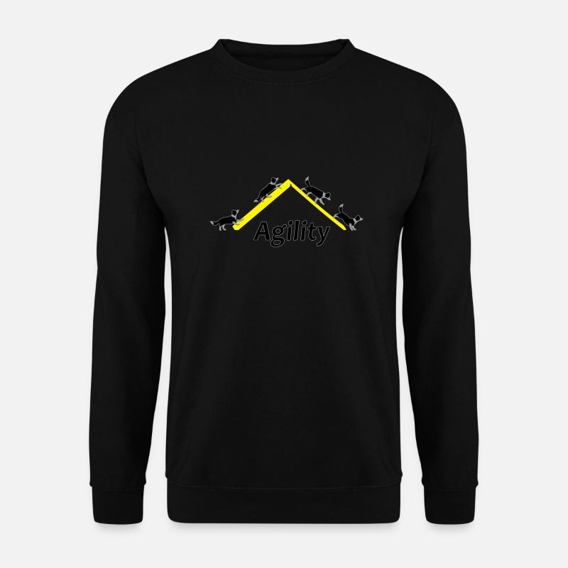 Agility 4x Border Collie - Sweat-shirt Unisexe - noir