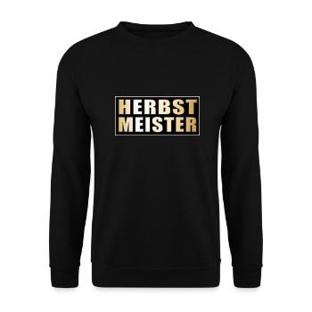 Herbstmeister - Unisex Sweatshirt - black - Front - Alina (178cm) & Michal (187cm)