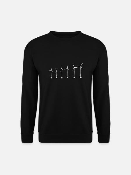 Windrad - Unisex Pullover - Schwarz