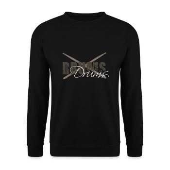 DRUMS5 7632x6480px - Unisex Sweatshirt - black - Front - Alina (178cm) & Michal (187cm)