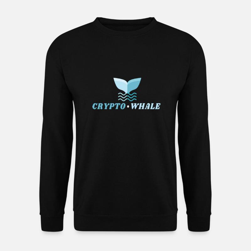 CRYPTO WHALE - KRYPTOWÄHRUNGSBESITZER - Unisex Pullover - Schwarz