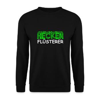 Heckenflüsterer Hecken Flüsterer Gärtner Shirt - Unisex Pullover - Schwarz - Vorne - Alina (178cm) & Michal (187cm)