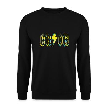 Bror Schweden Sverige Scandinavia Norden - Unisex Pullover - Schwarz - Vorne - Alina (178cm) & Michal (187cm)