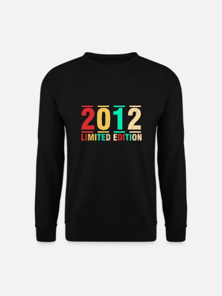 Geburtstagsgeschenk 2012 Limited Edition 2012 - Unisex Pullover - Schwarz
