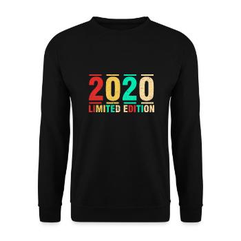 Geburtstagsgeschenk 2020 Limited Edition 2020 - Unisex Pullover - Schwarz - Vorne - Alina (178cm) & Michal (187cm)