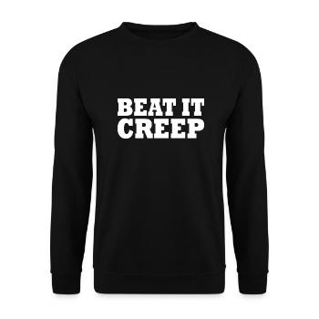 Beat it creep - Unisex Sweatshirt - black - Front - Alina (178cm) & Michal (187cm)