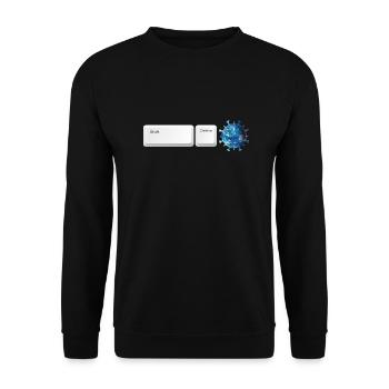 Shift Delete Covid Forever - Unisex Sweatshirt - black - Front - Alina (178cm) & Michal (187cm)