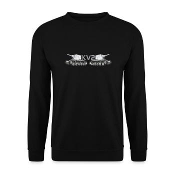 kv2 - Sweat-shirt Unisexe - noir - Devant - Alina (178cm) & Michal (187cm)