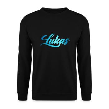 Lukas - Unisex Sweatshirt - black - Front - Alina (178cm) & Michal (187cm)