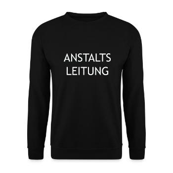 Anstaltsleitung - Unisex Pullover - Schwarz - Vorne - Alina (178cm) & Michal (187cm)
