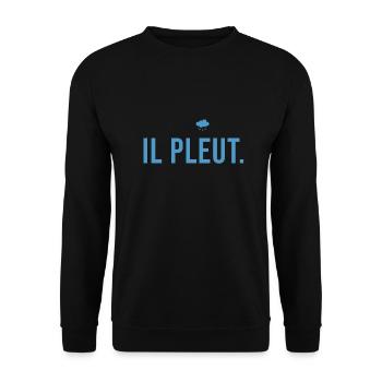 Il pleut bleu - Sweat-shirt Unisexe - noir - Devant - Alina (178cm) & Michal (187cm)