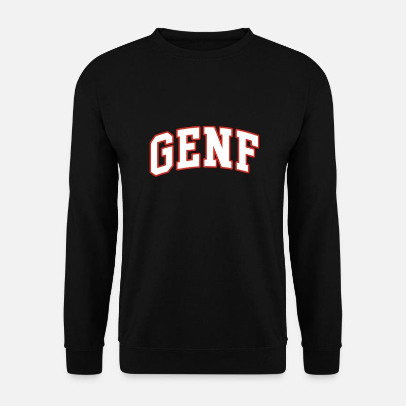 Genf - Unisex Pullover - Schwarz