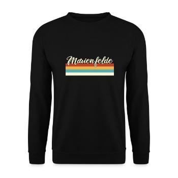 Marienfelde - Tempelhof Schöneberg - Berlin - Unisex Pullover - Schwarz - Vorne - Alina (178cm) & Michal (187cm)