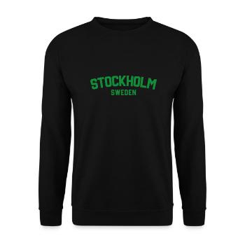Stockholm Sweden - Unisex Sweatshirt - black - Front - Alina (178cm) & Michal (187cm)
