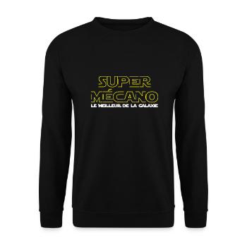 Super mecano - Sweat-shirt Unisexe - noir - Devant - Alina (178cm) & Michal (187cm)