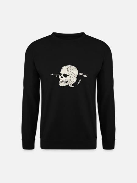 Crâne Mme Creepy - Sweat-shirt Unisexe - noir
