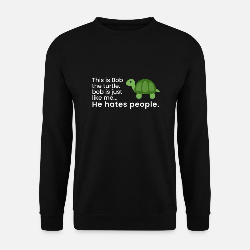 Bob die Schildkröte - Unisex Pullover - Schwarz