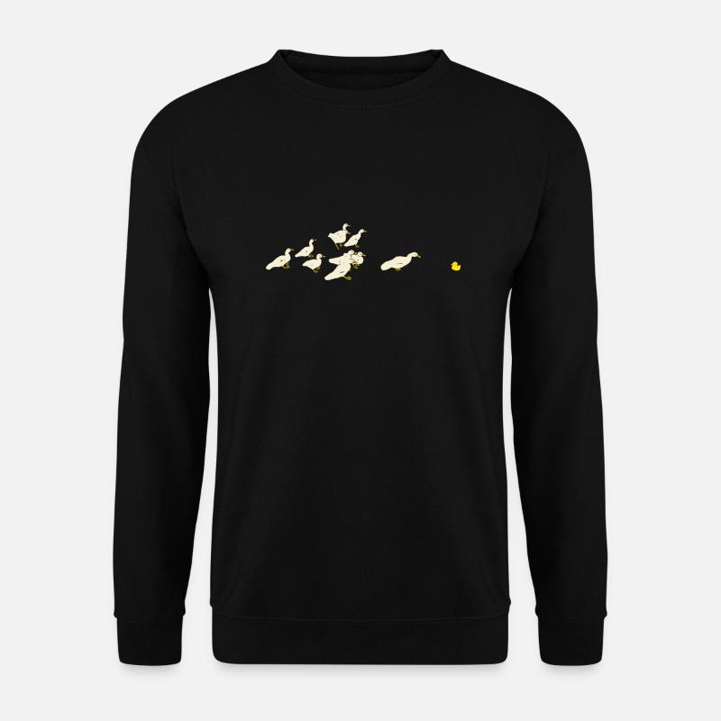 Enten und Gummiente - Unisex Pullover - Schwarz
