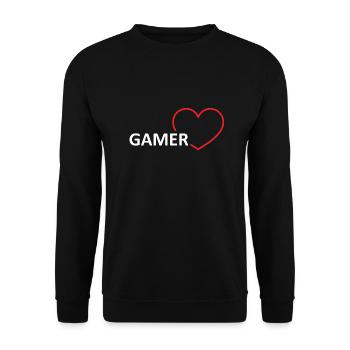 Game Gaming PC - Unisex Sweatshirt - black - Front - Alina (178cm) & Michal (187cm)