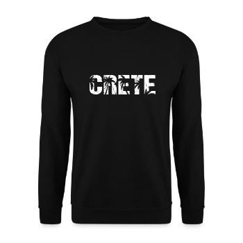 Crete Griechenland Insel Kreta - Unisex Pullover - Schwarz - Vorne - Alina (178cm) & Michal (187cm)