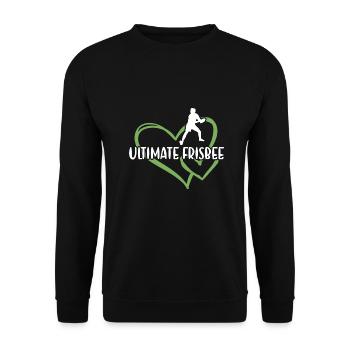 Sport Heart Ultimate Frisbee - Sweat-shirt Unisexe - noir - Devant - Alina (178cm) & Michal (187cm)