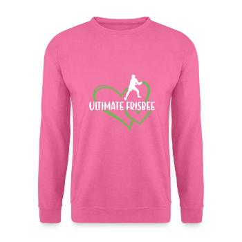 Sport Heart Ultimate Frisbee - Sweat-shirt Unisexe - rose - Devant