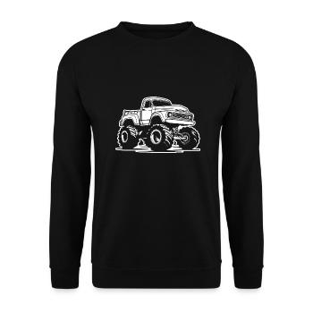 Monster Truck Monster Truck Lover Fan - Sweat-shirt Unisexe - noir - Devant - Alina (178cm) & Michal (187cm)
