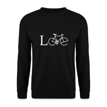 cyclist cycling bmx bike sport mountain biking hobby - Unisex Sweatshirt - black - Front - Alina (178cm) & Michal (187cm)