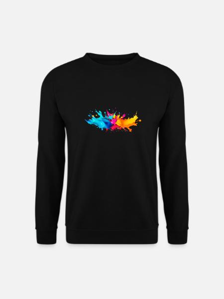 Explosion de Peinture - Sweat-shirt Unisexe - noir