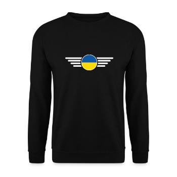 United Kingdom Style T-Shirt - Unisex Sweatshirt - black - Front - Alina (178cm) & Michal (187cm)
