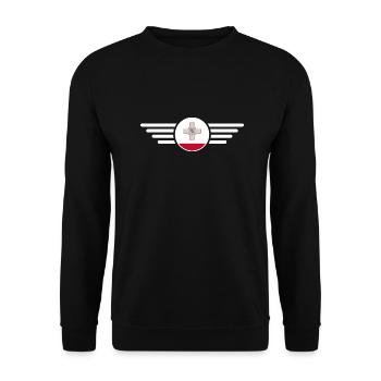Malta Stil T-Shirt - Unisex Pullover - Schwarz - Vorne - Alina (178cm) & Michal (187cm)